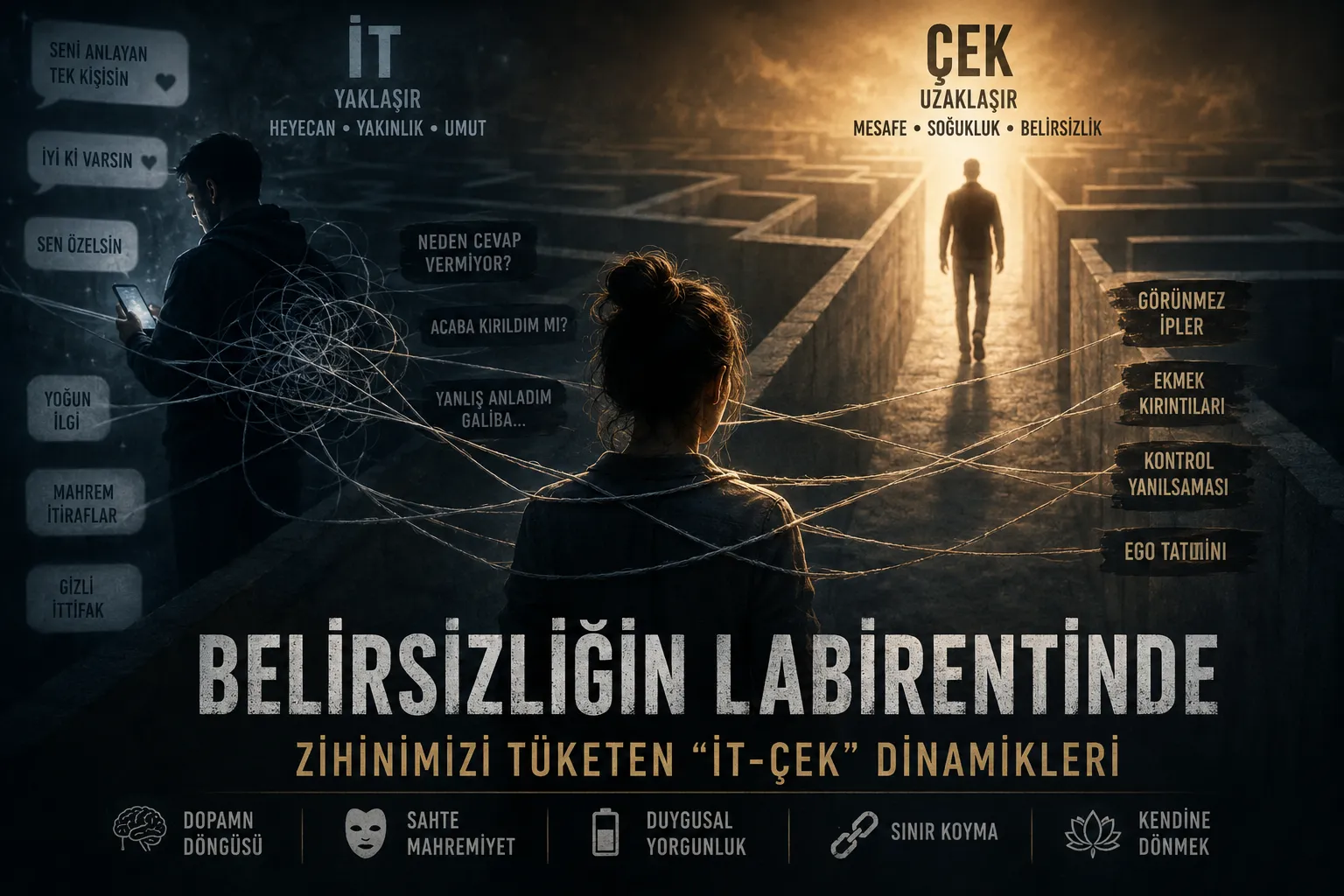 Belirsizliğin Labirentinde: Zihnimizi Tüketen "İt-Çek" Dinamikleri